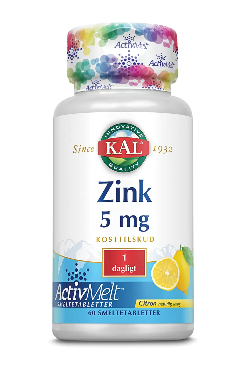 KAL Zink 5 mg, ActivMelt - 60 tabl.