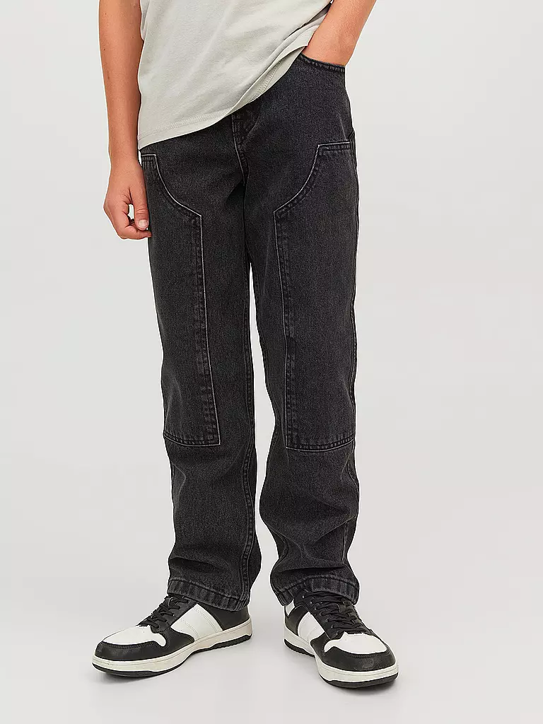 JACK & JONES Jungen Jeans JJICHRIS JJICARPENTER schwarz