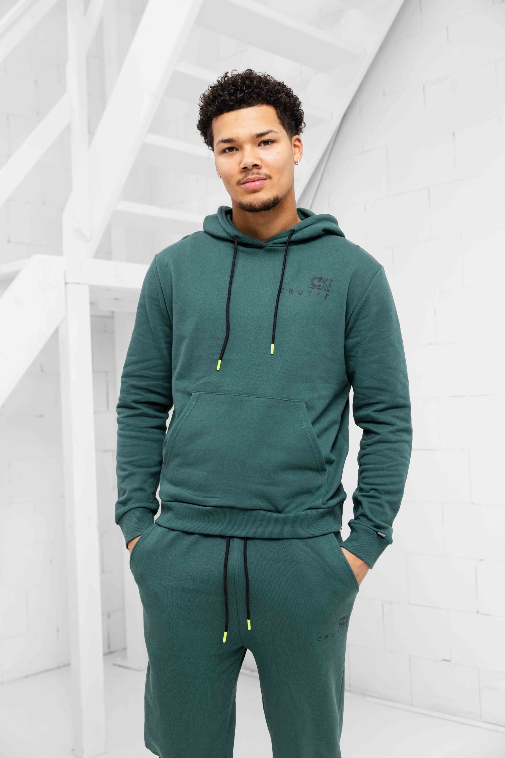 Cruyff A Pro Hoodie Heren Groen