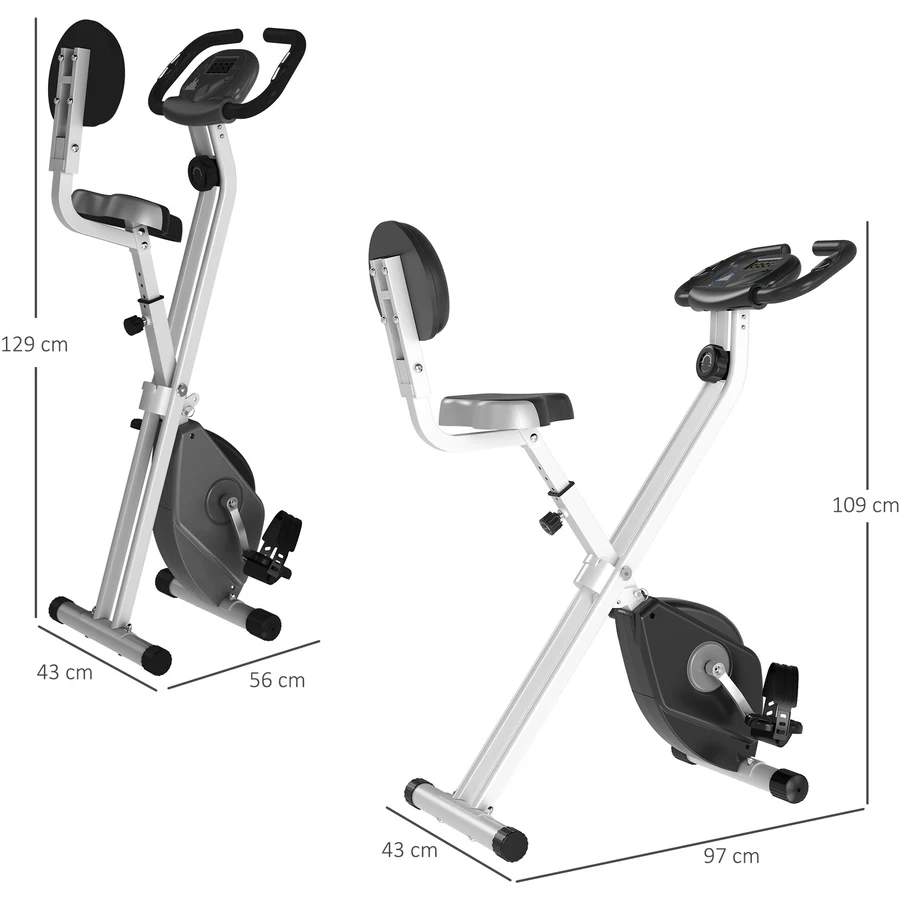 HOMCOM Fahrradtrainer mit Magnetwiderstand schwarz