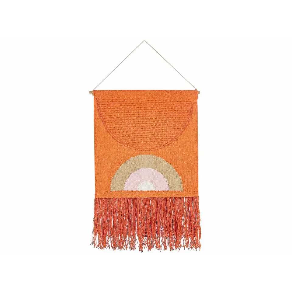 KAMALIA - Wanddecoratie - Oranje - Katoen