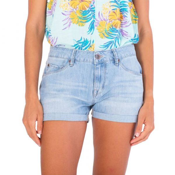 Hurley Oceancare Mini Denim Shorts Azul 24 Mulher