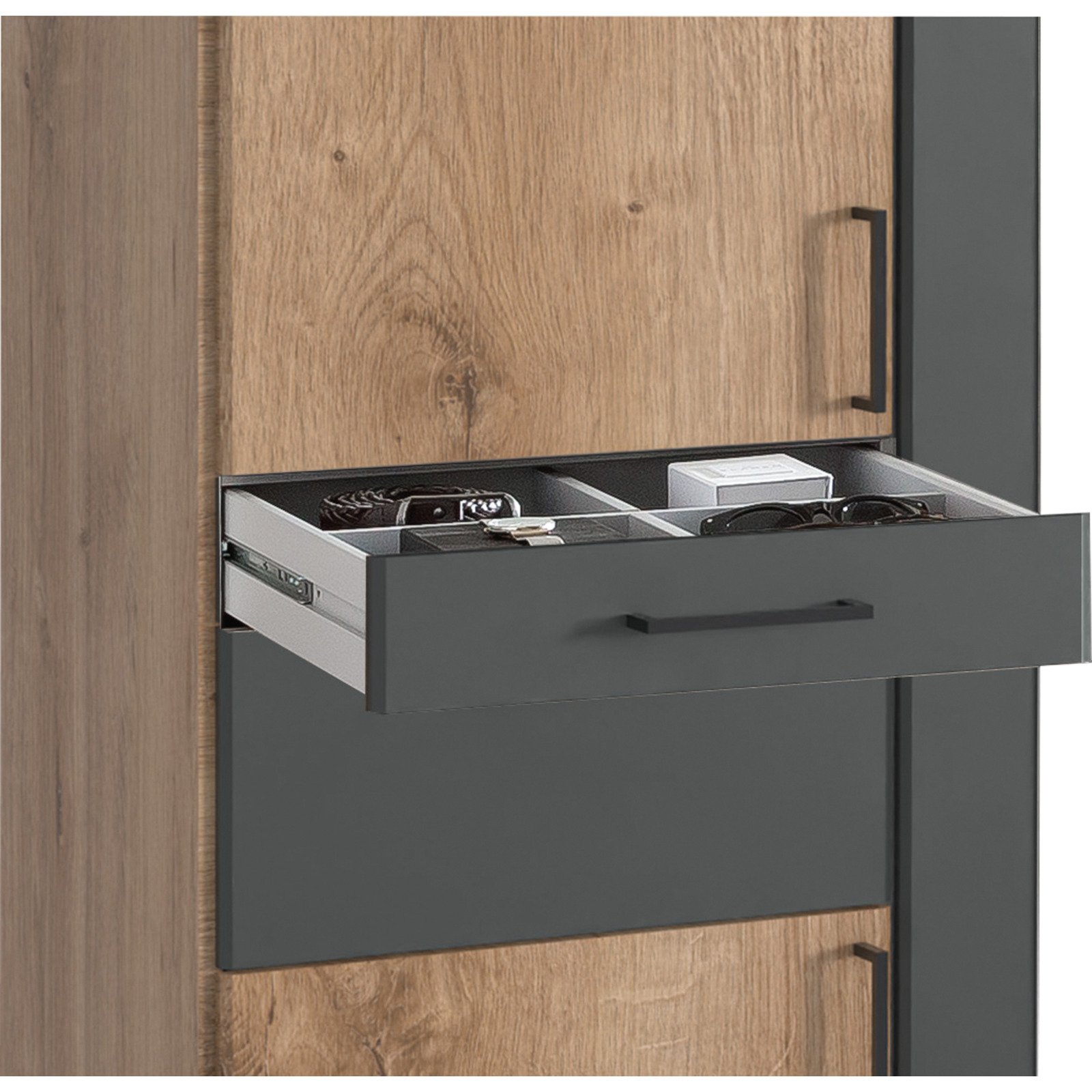 Schrank Ascona 179 x 199 x 58 cm, mit Spiegel