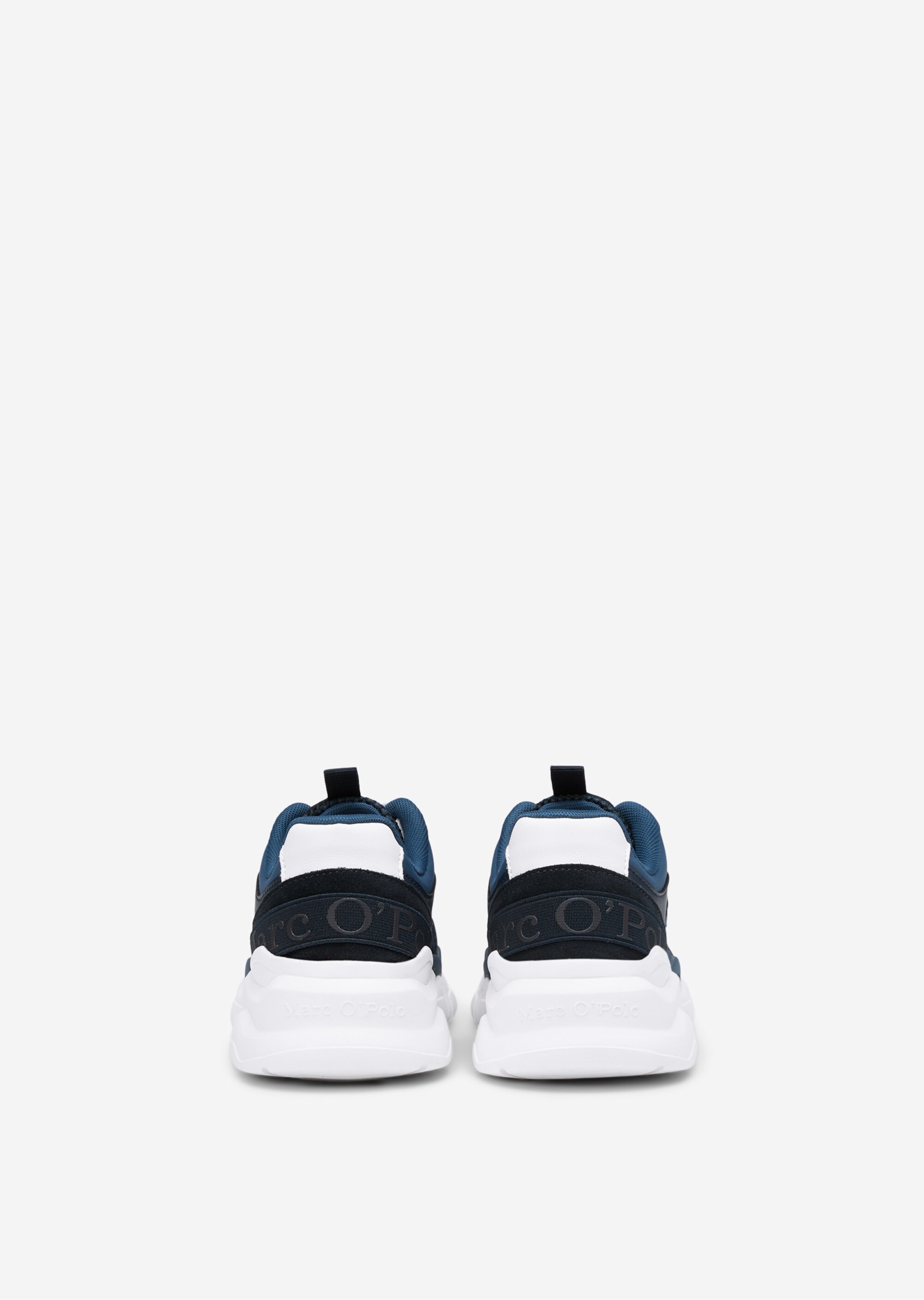 Bulky-Sneaker aus recycelter Leder-Textil-Kombination