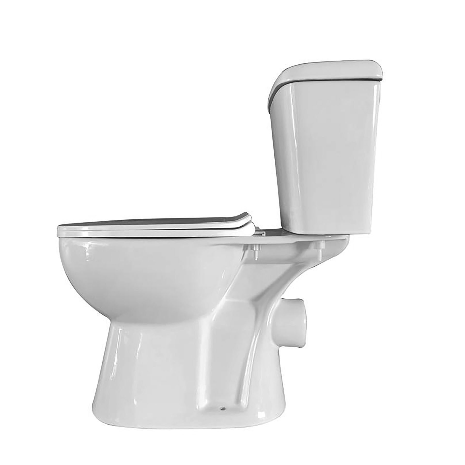 Sanigoods Balco duoblok staand toilet P-trap wit