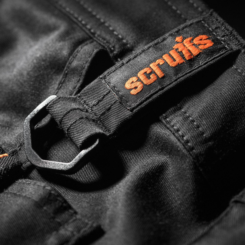 Scruffs Trade Flex werkbroek met kniezakken 50R zwart