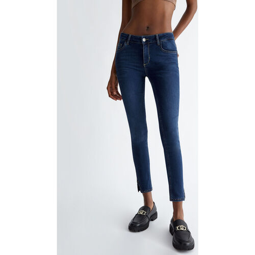 Liu Jo - Pantalón pitillo Bottom Up Azul