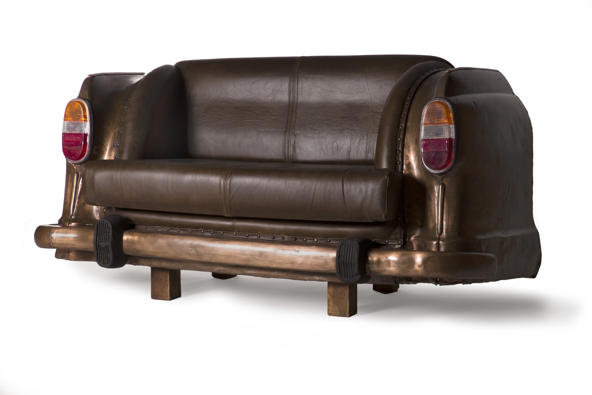 Sofa 'Ambassador Classic', Heck, 2-Sitzer, kupfer, L 70 cm, B 158 cm, H 83 cm von fischer's lagerhaus