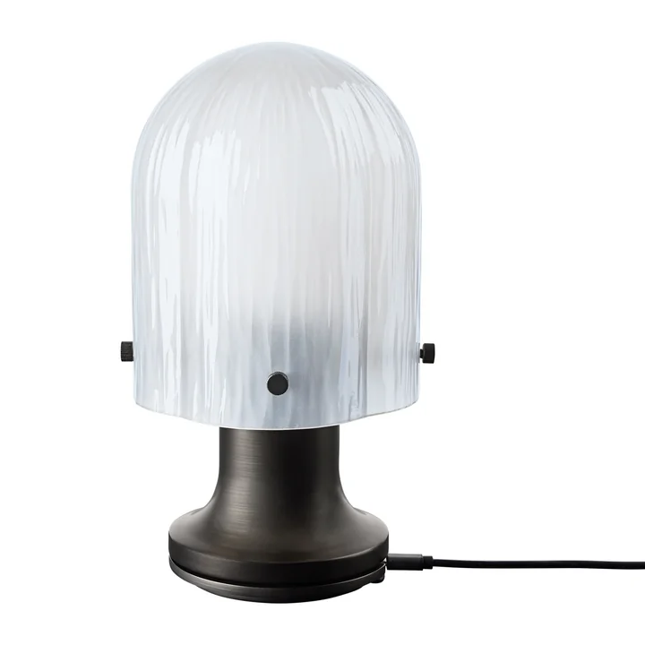 Gubi - Seine Tischleuchte Outdoor, Messing antik / frosted Glas