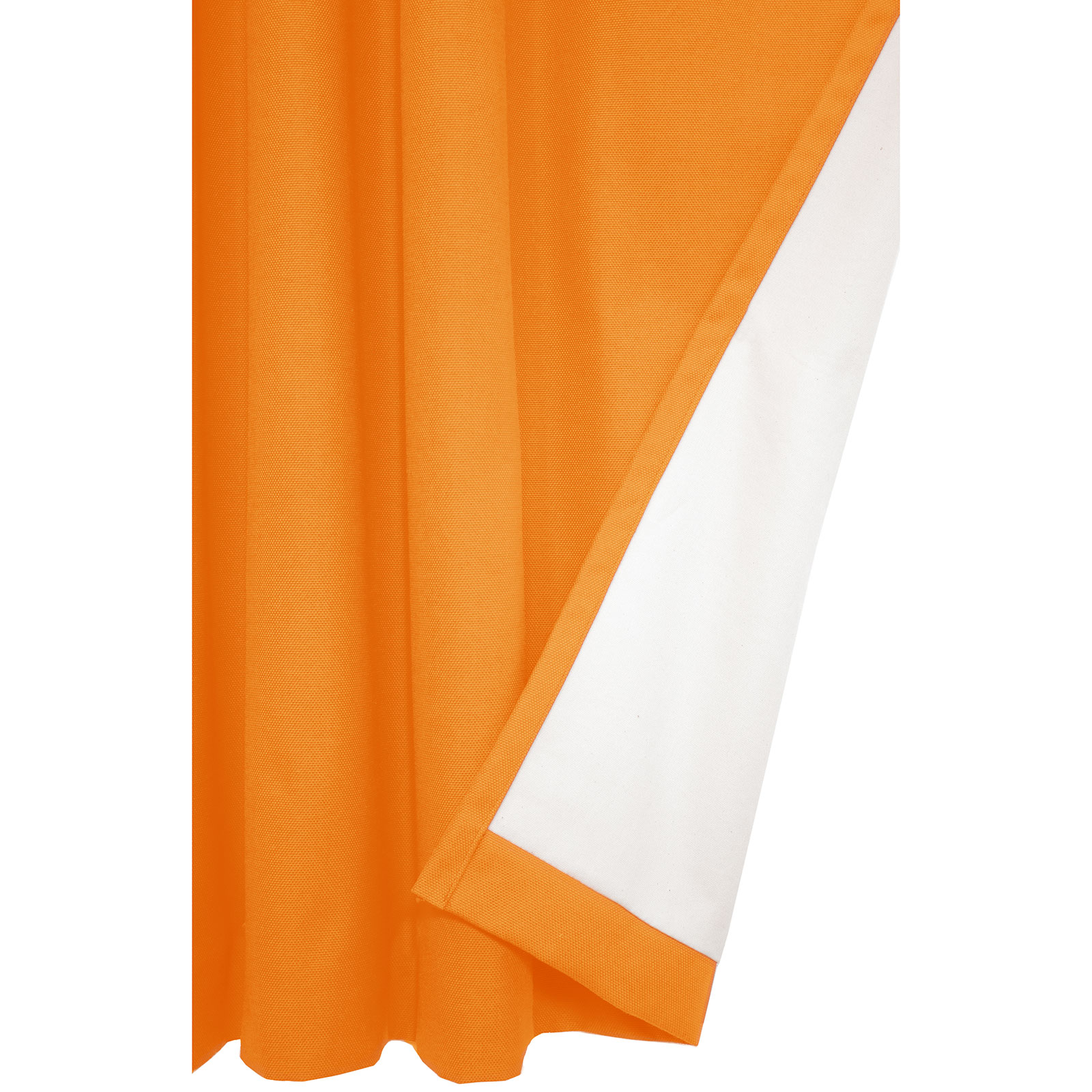 Einzelschal mit Kräuselband WIRTHNATUR - orange - 1-lagig - 130x145 cm