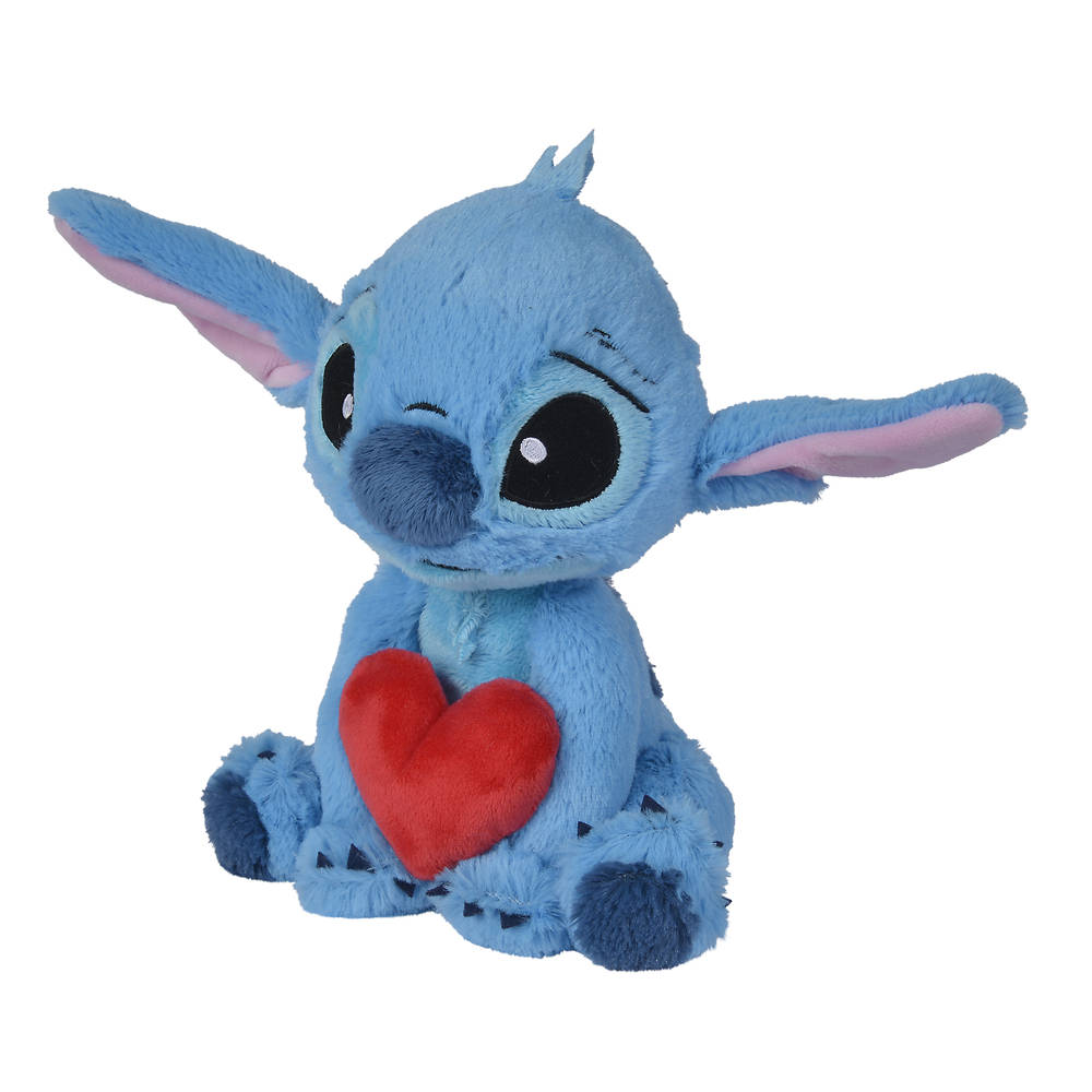 Disney Stitch knuffel met hart - 25 cm