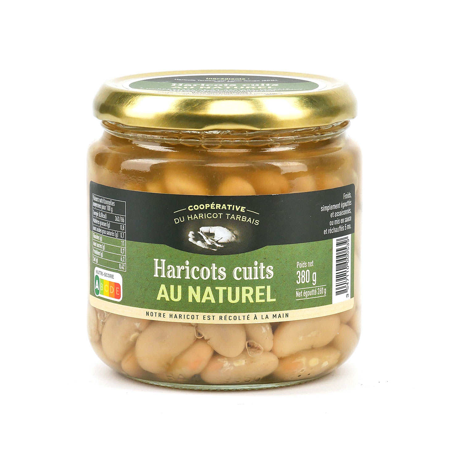 Haricots Tarbais cuits au naturel