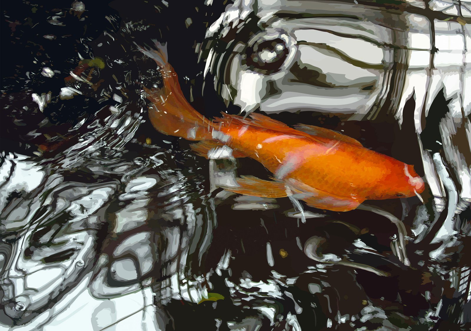 Goldfisch III by Susanne Wehr - Limited Edition. Edition of: 100. Signed.