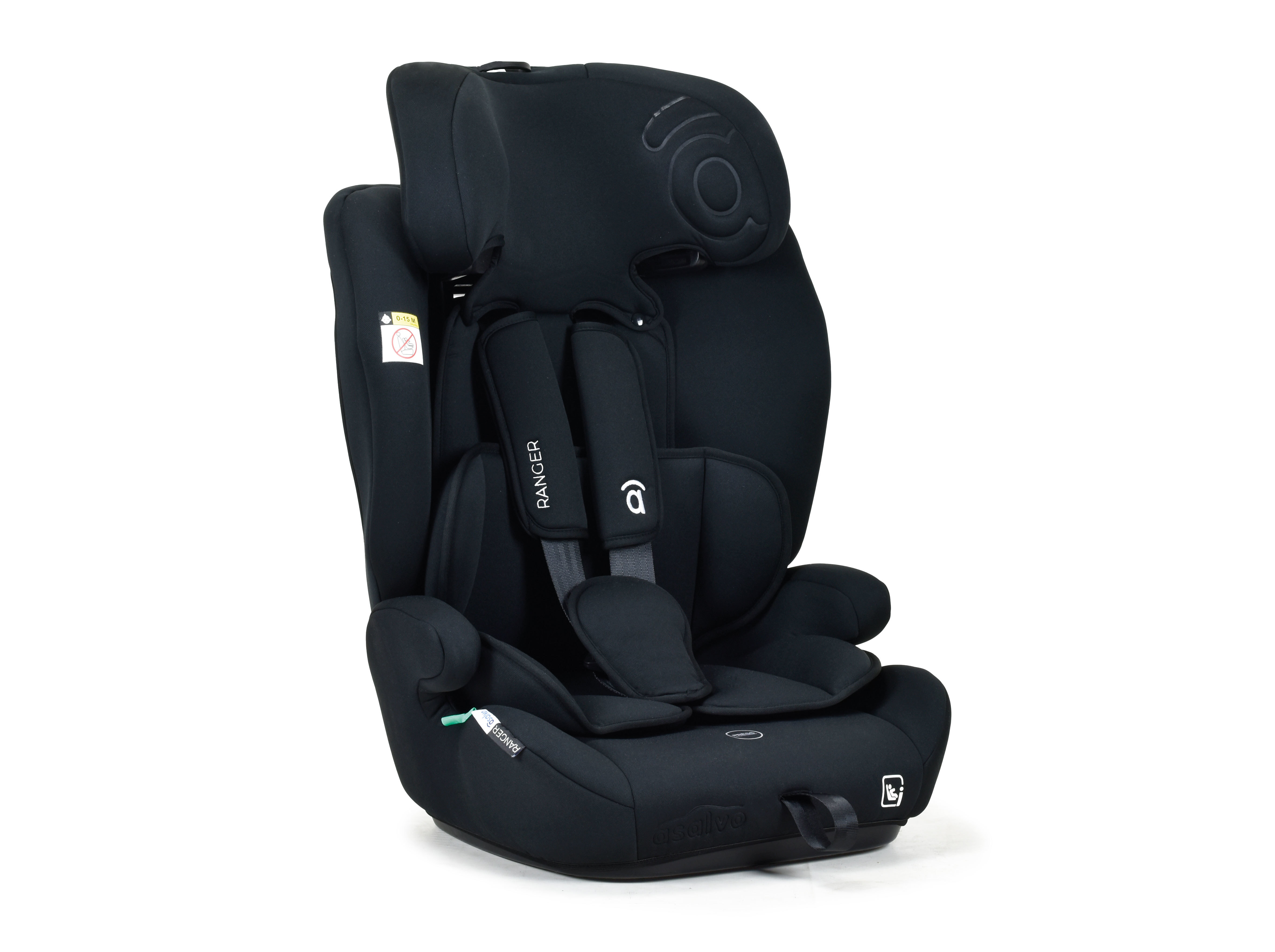 CADEIRA AUTO I-SIZE ASALVO 76-150CM PRETO