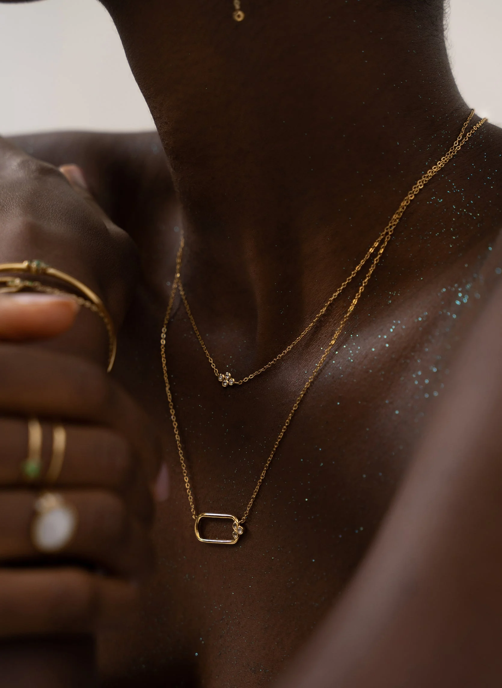 OURANOS - Collier chaîne ouranos | Rose