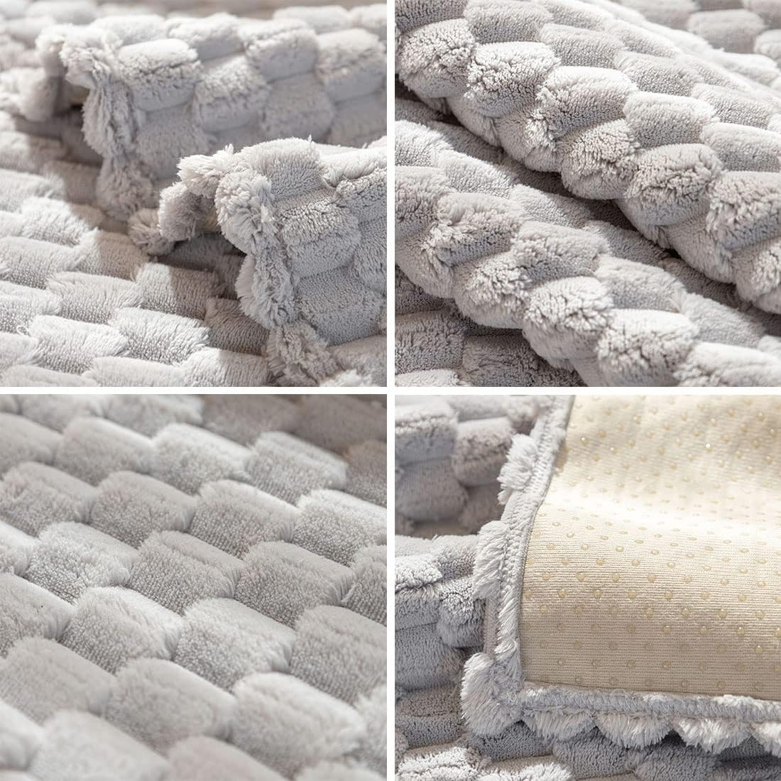 (90x210cm) Flauschiger Sofa Schonbezug Rutschfeste Couch Unterlage Überwurf Decke - Grau