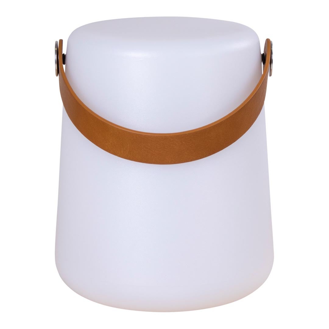 Bristol LED oplaadbare lamp, wit. 17 x 17 x 21 cm