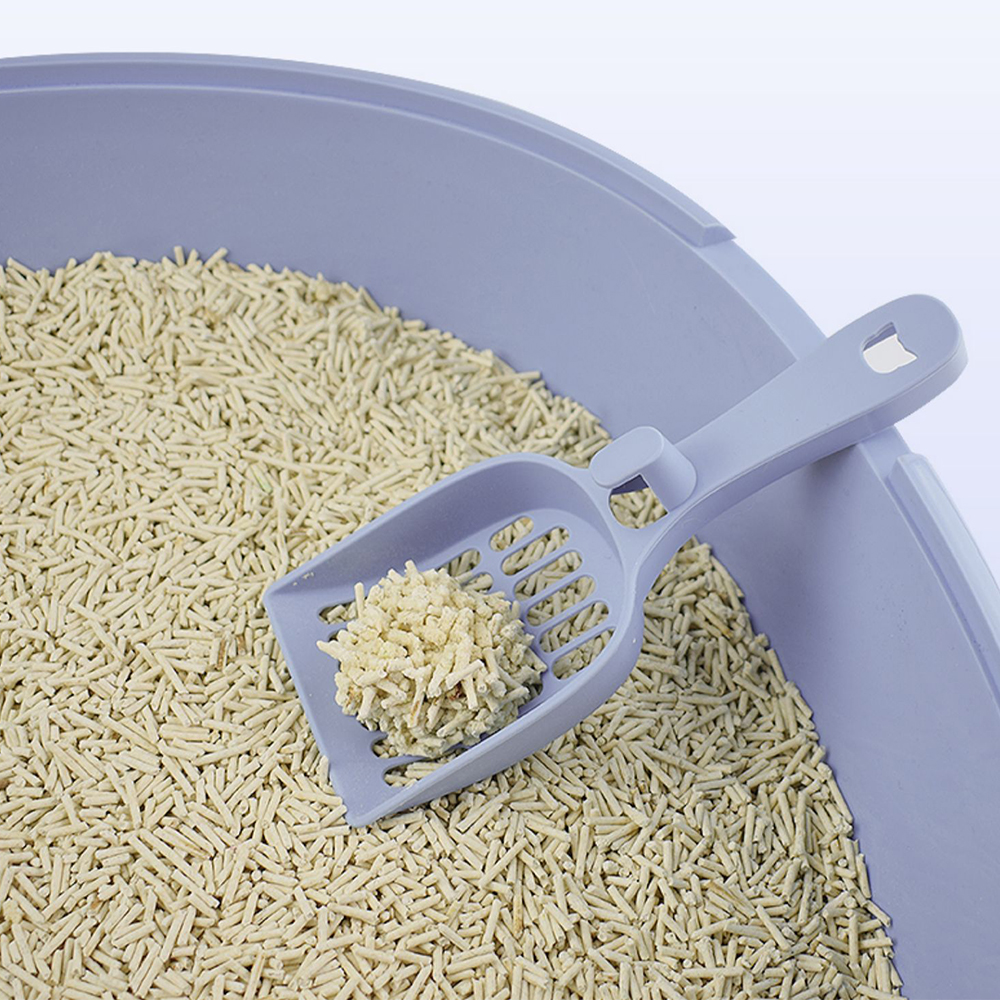 Areia higiênica orgânica de tofu vegetal para gatos, sem poeira, com aglomerante natural.