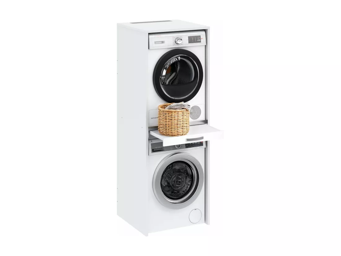 Armoire colonne pour lave-linge et sèche-linge superposés TALESA 67,2x187,5cm
