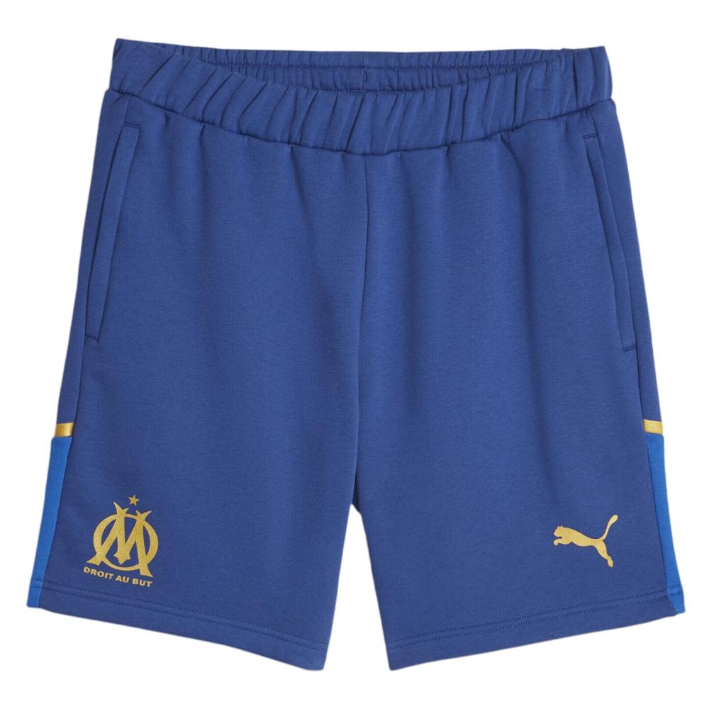 Puma OM Short Bleu/Doré Homme foot Puma 2023/2024