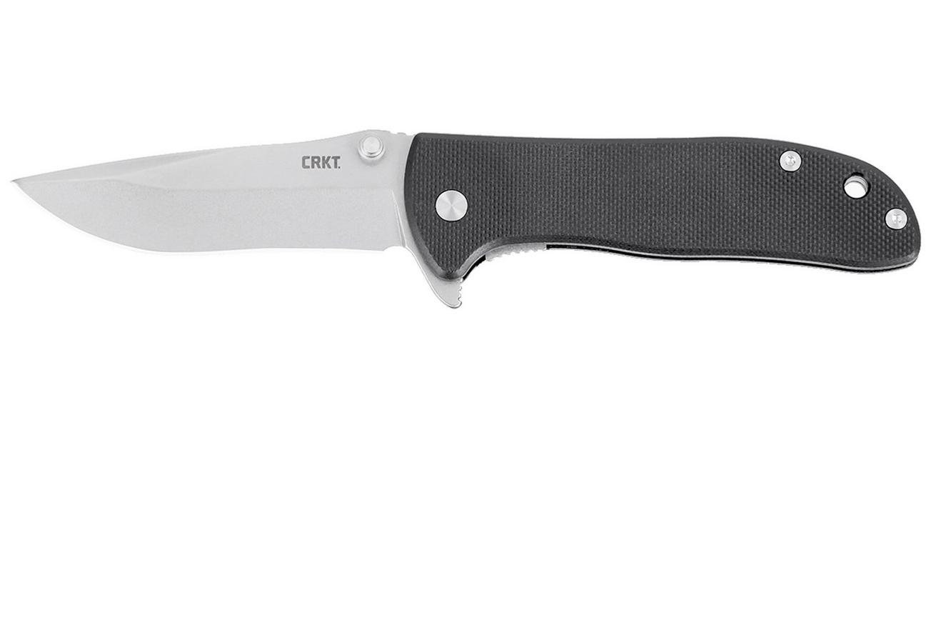 CRKT Drifter Stonewash D2 6450D2 Black G10 zakmes