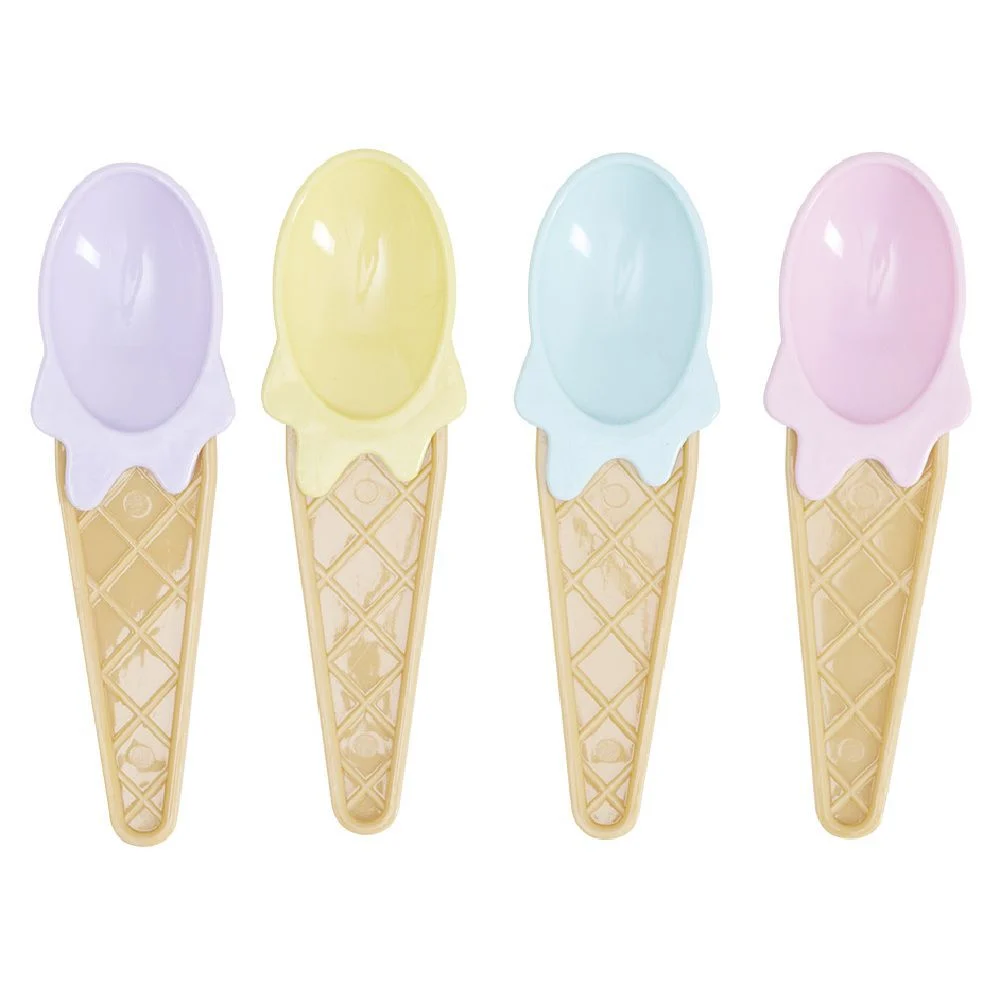 Bol et cuillère à glace x4