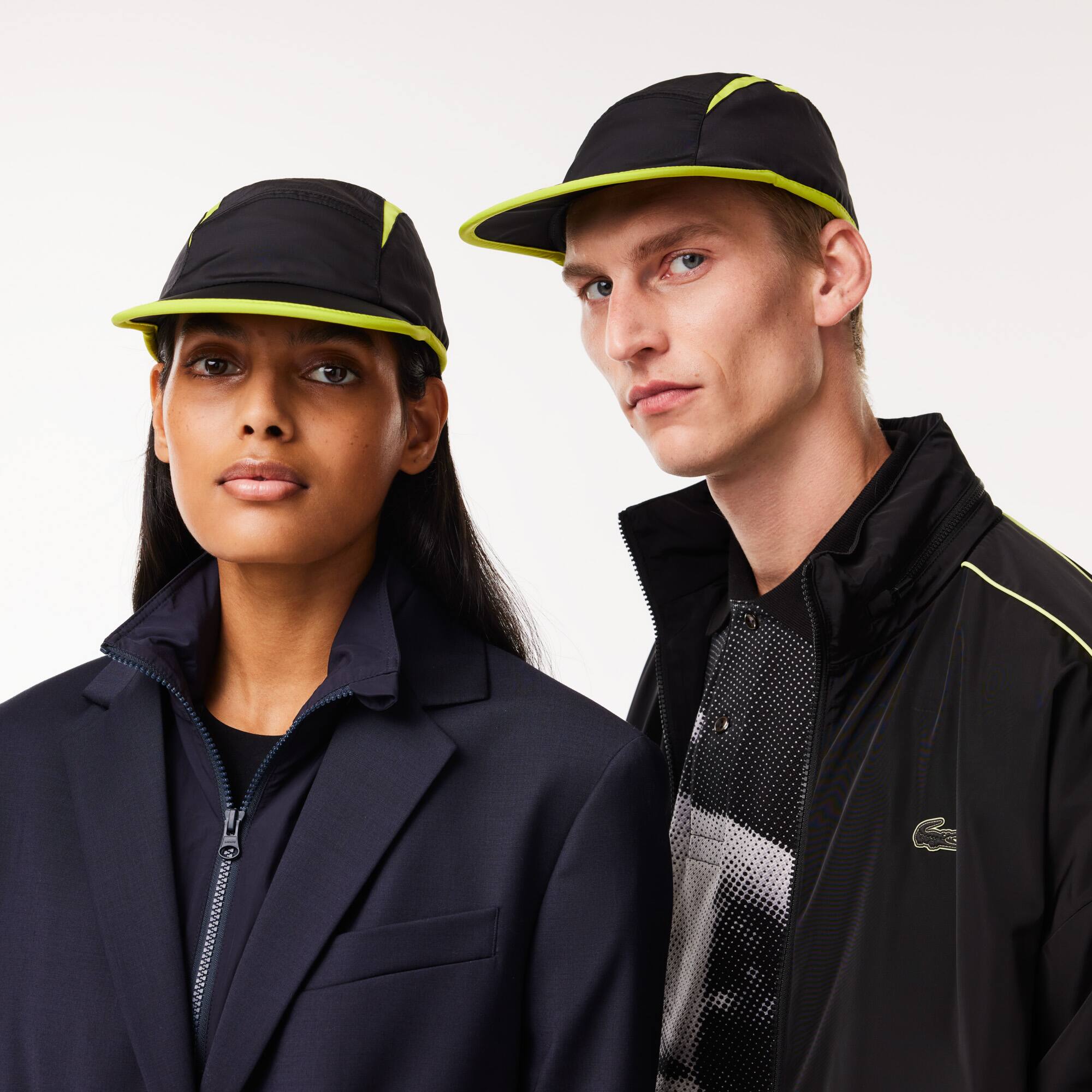 Jockey-Kappe mit Kontrast-Einsätzen Caps & Hüte - Schwarz - Lacoste - Unisex