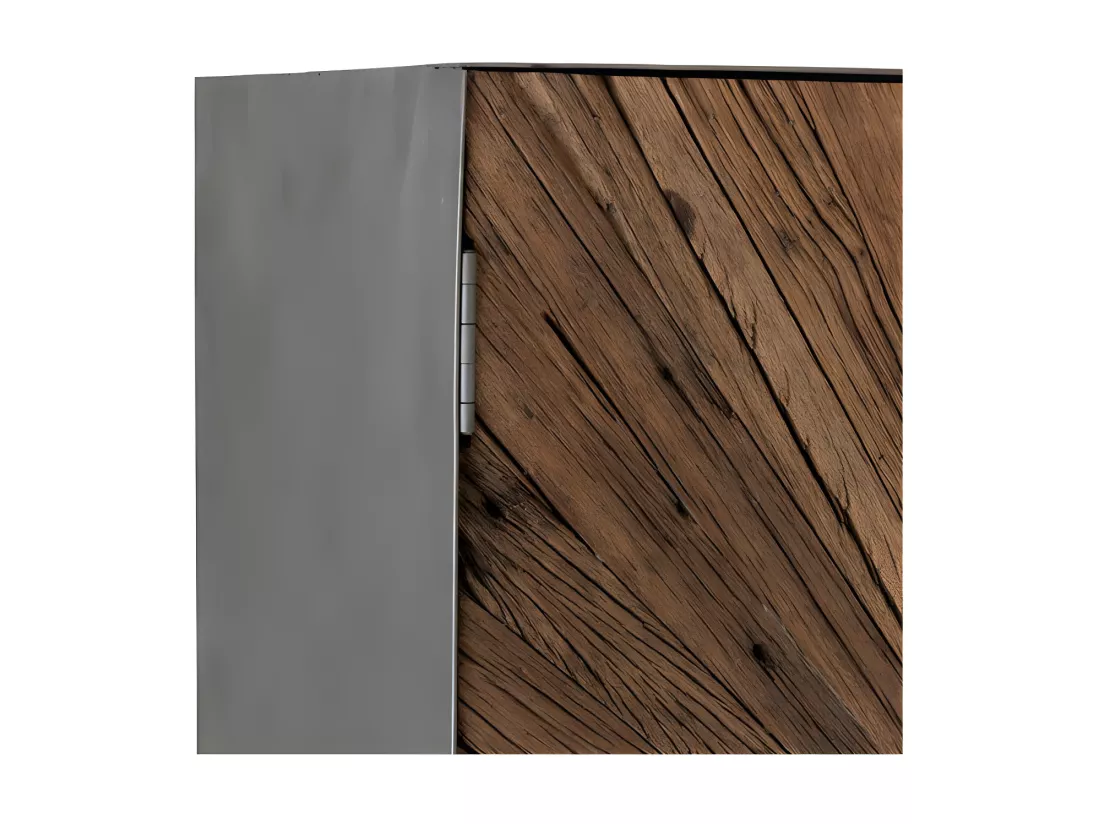 Vaisselier 2 portes Bois/Métal - ROTTERDAM n°2