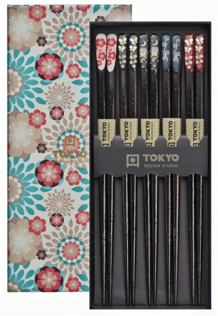 Tokyo Eetstokjes Geschenkset /5 Nippon Bloem