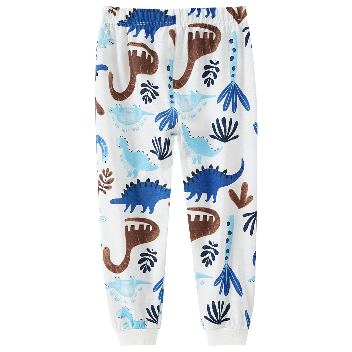 Topomini Baby Schlafanzug mit mit Dino-Allover weiss