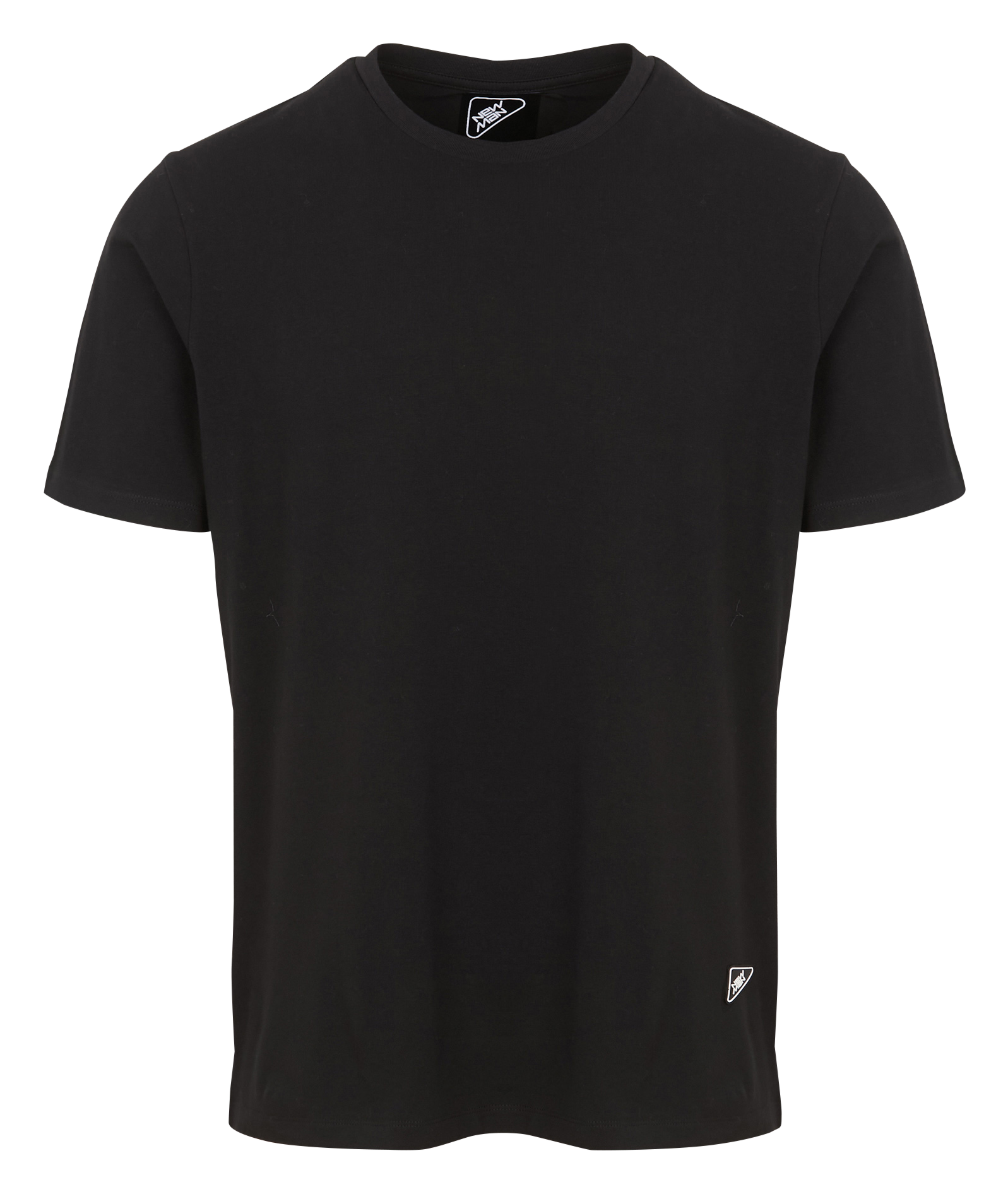 MOVE - Tee-shirt droit col rond en coton | Noir