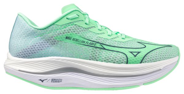 Chaussures Running Mizuno Wave Rebellion Flash 2 Vert Homme