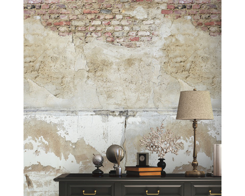 Vliesbehang 39249-1 The Wall II Vintage Wall Beige Grijs 3-delige set 159 x 280 cm