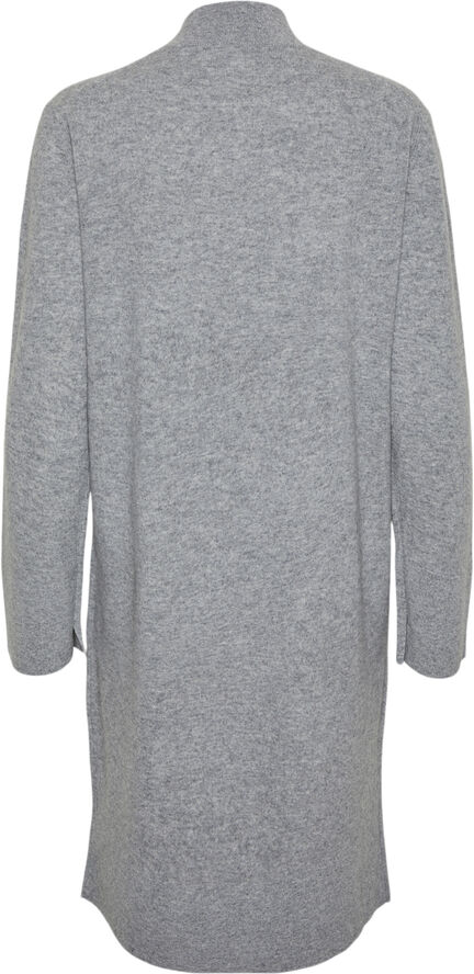 YAS YASEMILIE LS FUNNEL KNIT DRESS S. N Light grey melange