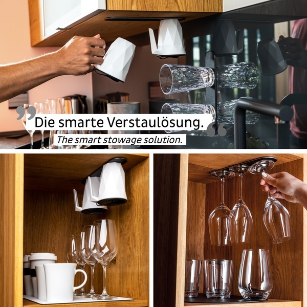 Silwy Metall-Leiste 25 cm für Magnet-Geschirr & Haken