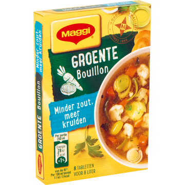 Maggi Groente Bouillon Minder Zout Meer Kruiden 72 g