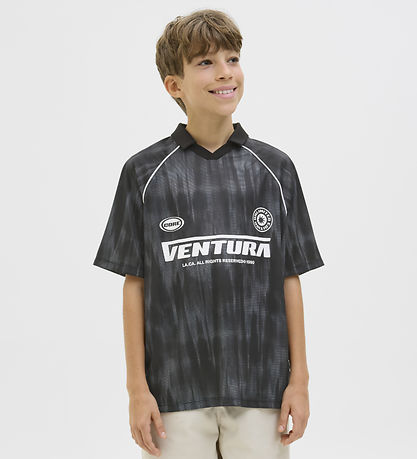 Jack & Jones Polo - JcoLido - Schwarz/Asphalt
