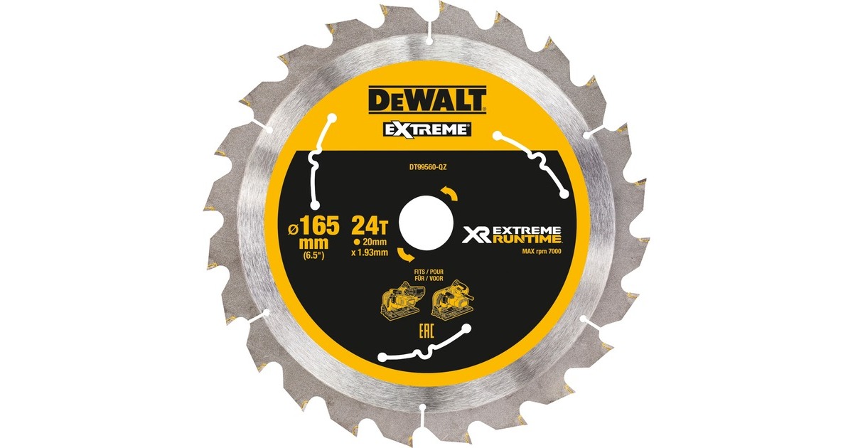 DEWALTCirkelzaagblad DT99560   (165/20mm)