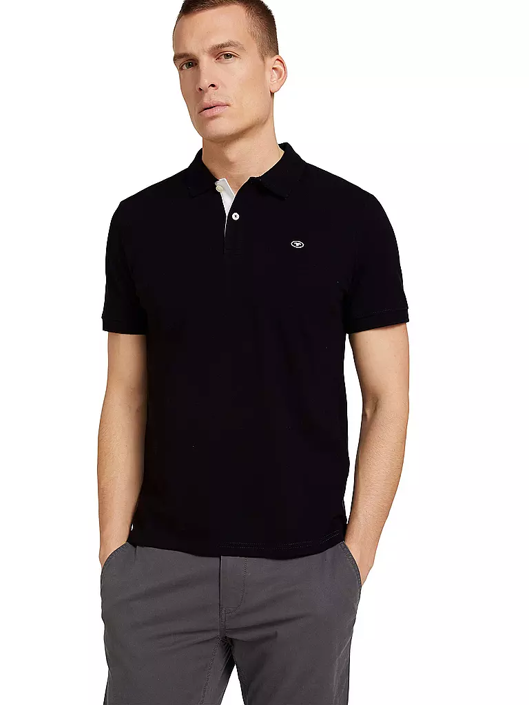 TOM TAILOR Poloshirt schwarz