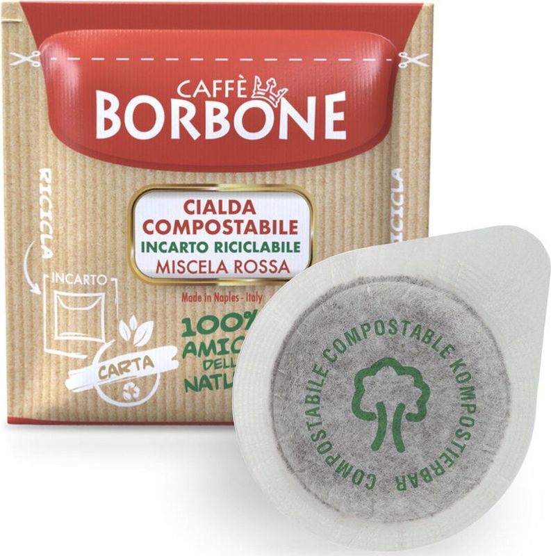 150x ESE Koffiepads - Borbone Rossa / Rood espresso - Made in Italy