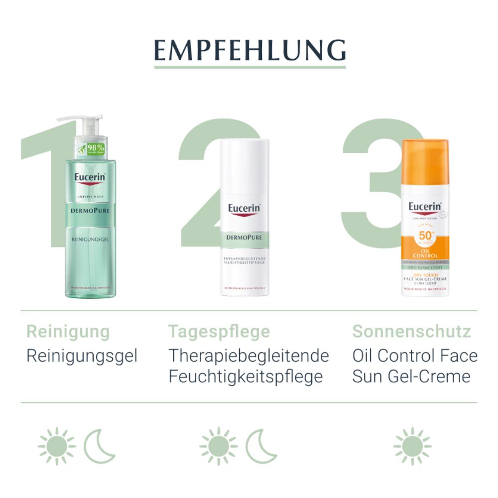 Eucerin® DermoPure Therapiebegleitende Feuchtigkeitspflege – feuchtigkeitsspendende Creme für ausgetrocknete und irritierte Haut