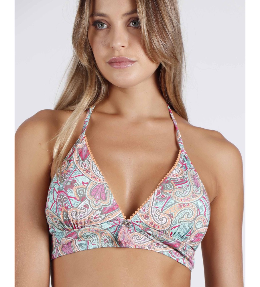 Admas Biquíni Halter Cashmire multicolorido
