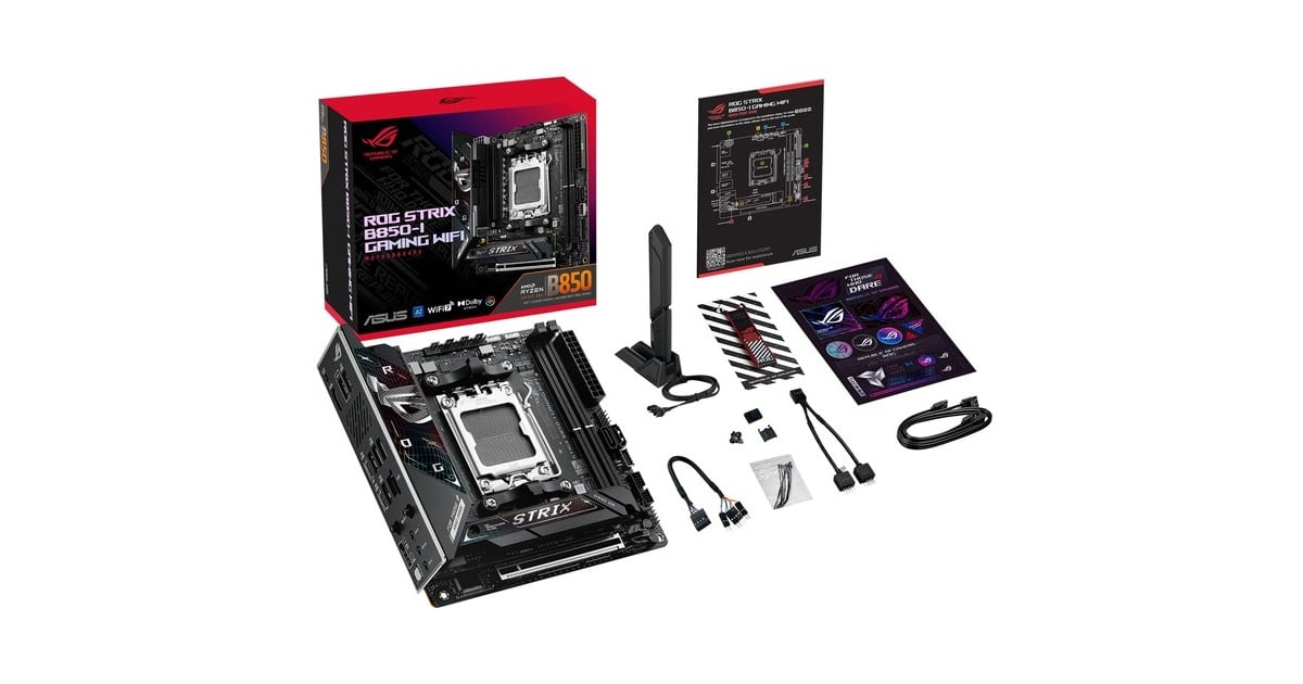 ASUSROG STRIX B850-I GAMING WIFI socket AM5 moederbord  (2.5Gb-LAN, WLAN, BT, Sound, Mini-ITX)