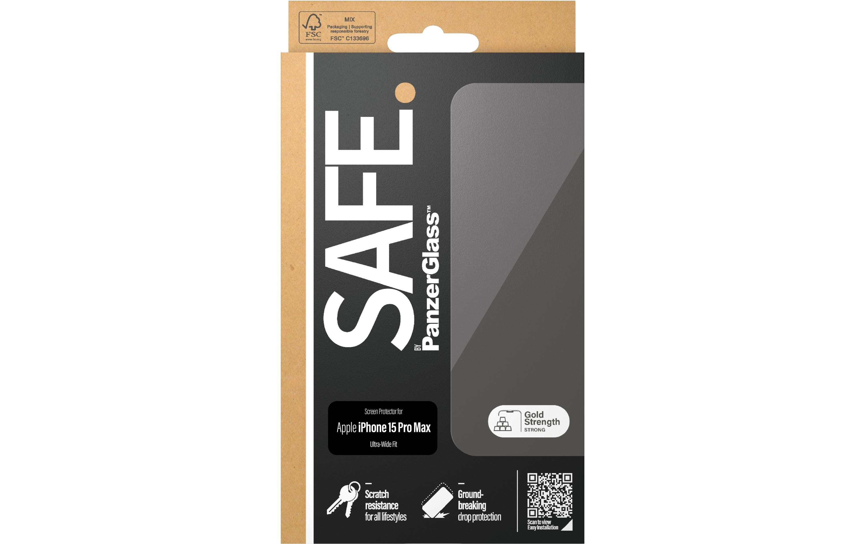 Displayschutz Ultra Wide Fit iPhone 15 Pro MaxDisplay-Schutzfolie für das Apple iPhone 15 Pro Max