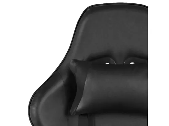 Chaise de jeu pivotante Noir PVC