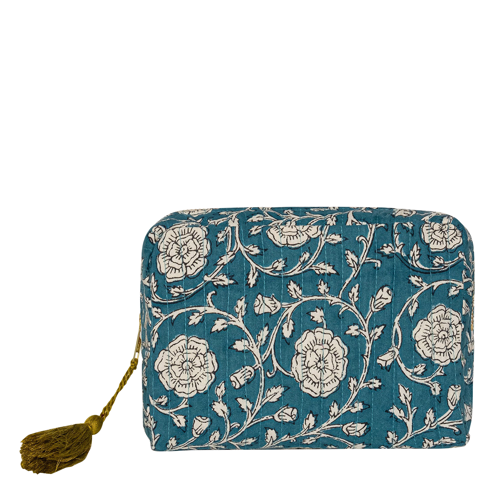 Trousse de toilette imprimée en coton | Vert