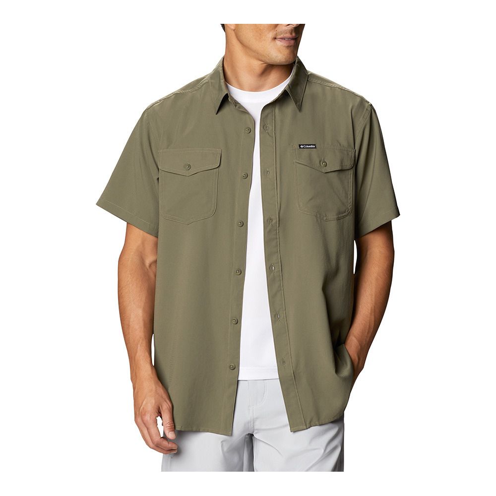 Columbia UTILIZER II SOLID - Chemise Homme stone green