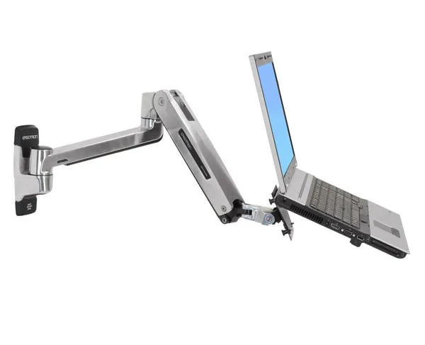 Ergotron LX - Monteringssæt (sidde-standerarm, forlængelse, base, VESA adapter) - for LCD display - kapacitet 3,2-11,3 kg - poleret aluminium - skærmstørrelse: op til 42