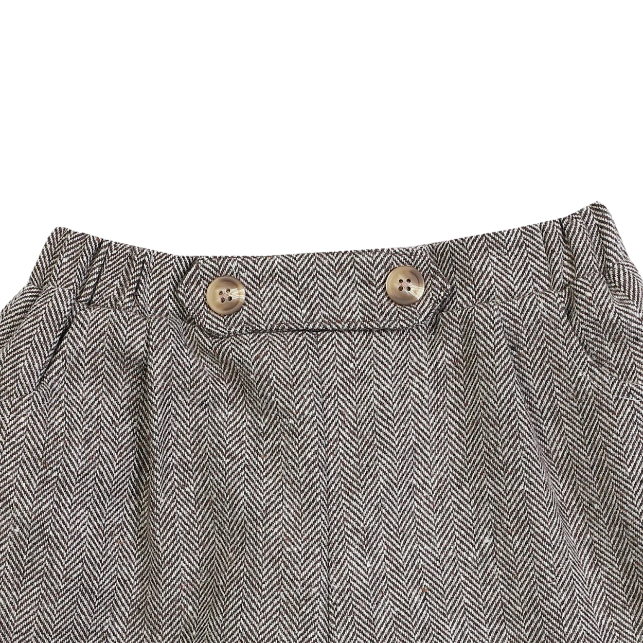 Fifi Shorts | Woody Brown Tweed