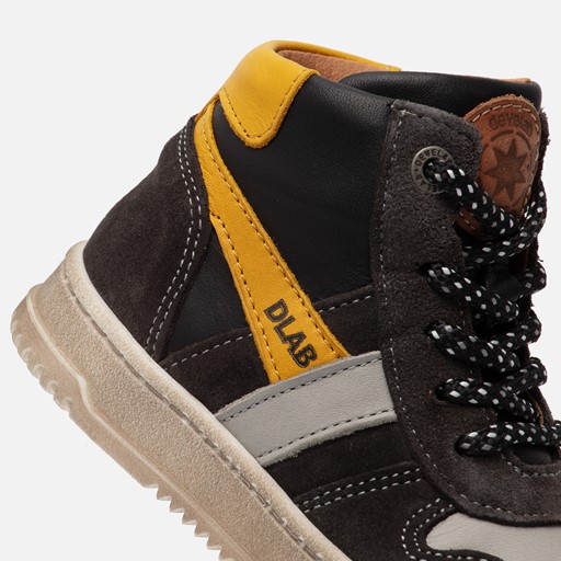 Develab Mid Cut Sneakers zwart Leer